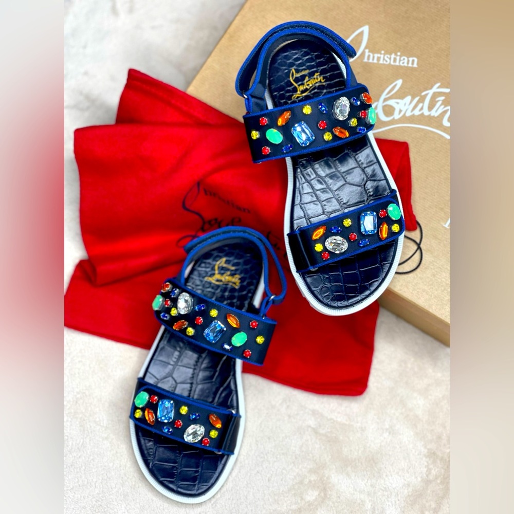 Christian Louboutin sandals with crystals - Picture 2 of 3